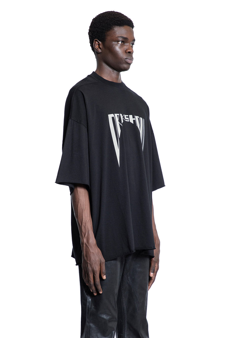 RICK OWENS DRKSHDW MAN BLACK T-SHIRTS & TANK TOPS