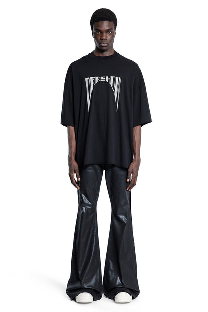 RICK OWENS DRKSHDW MAN BLACK T-SHIRTS & TANK TOPS