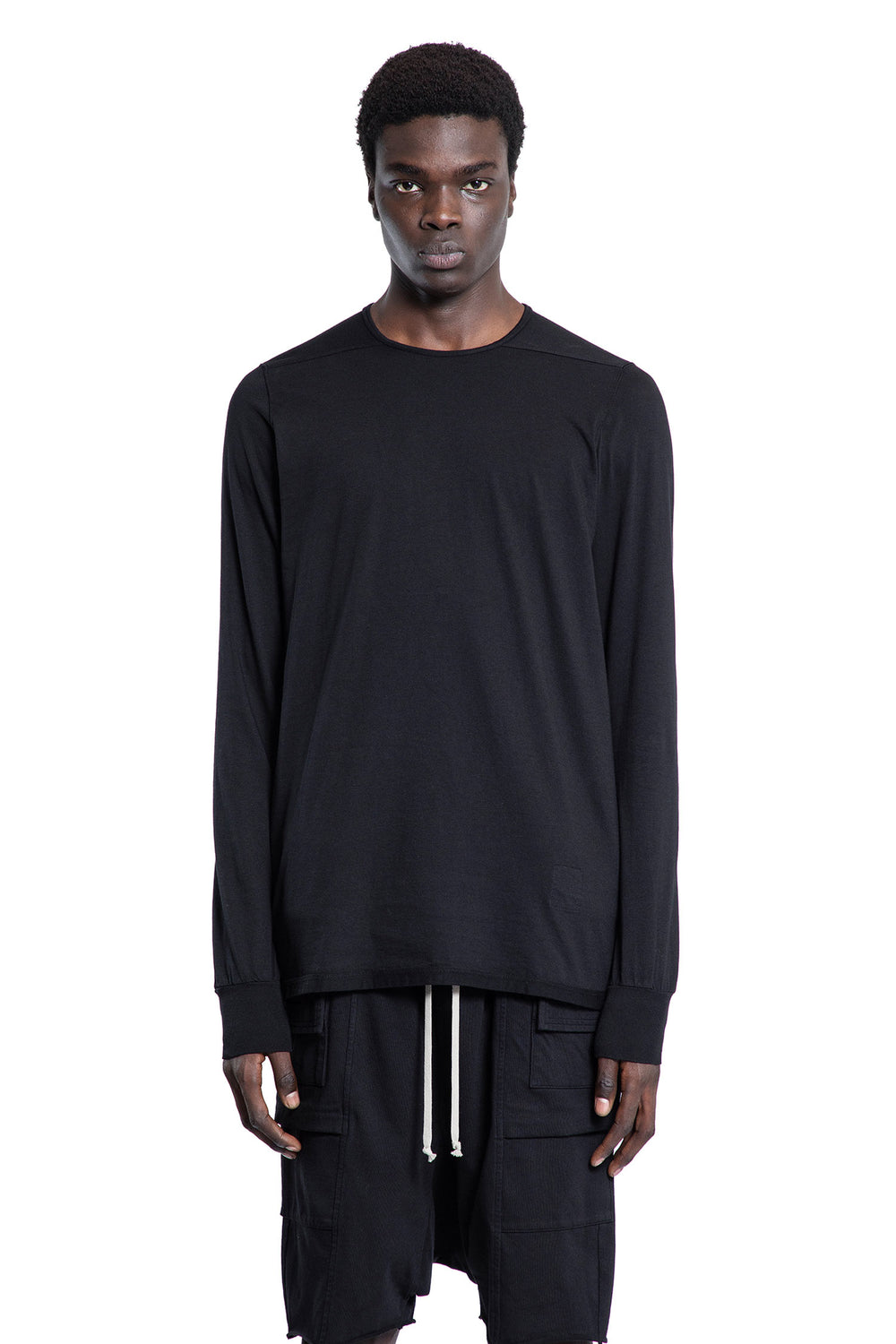 RICK OWENS DRKSHDW MAN BLACK T-SHIRTS & TANK TOPS