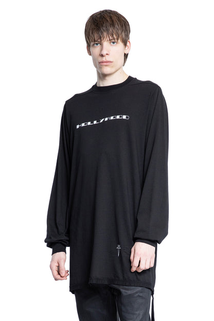 RICK OWENS DRKSHDW MAN BLACK T-SHIRTS & TANK TOPS