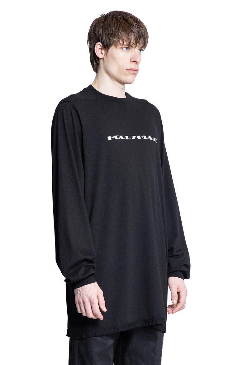 RICK OWENS DRKSHDW MAN BLACK T-SHIRTS & TANK TOPS