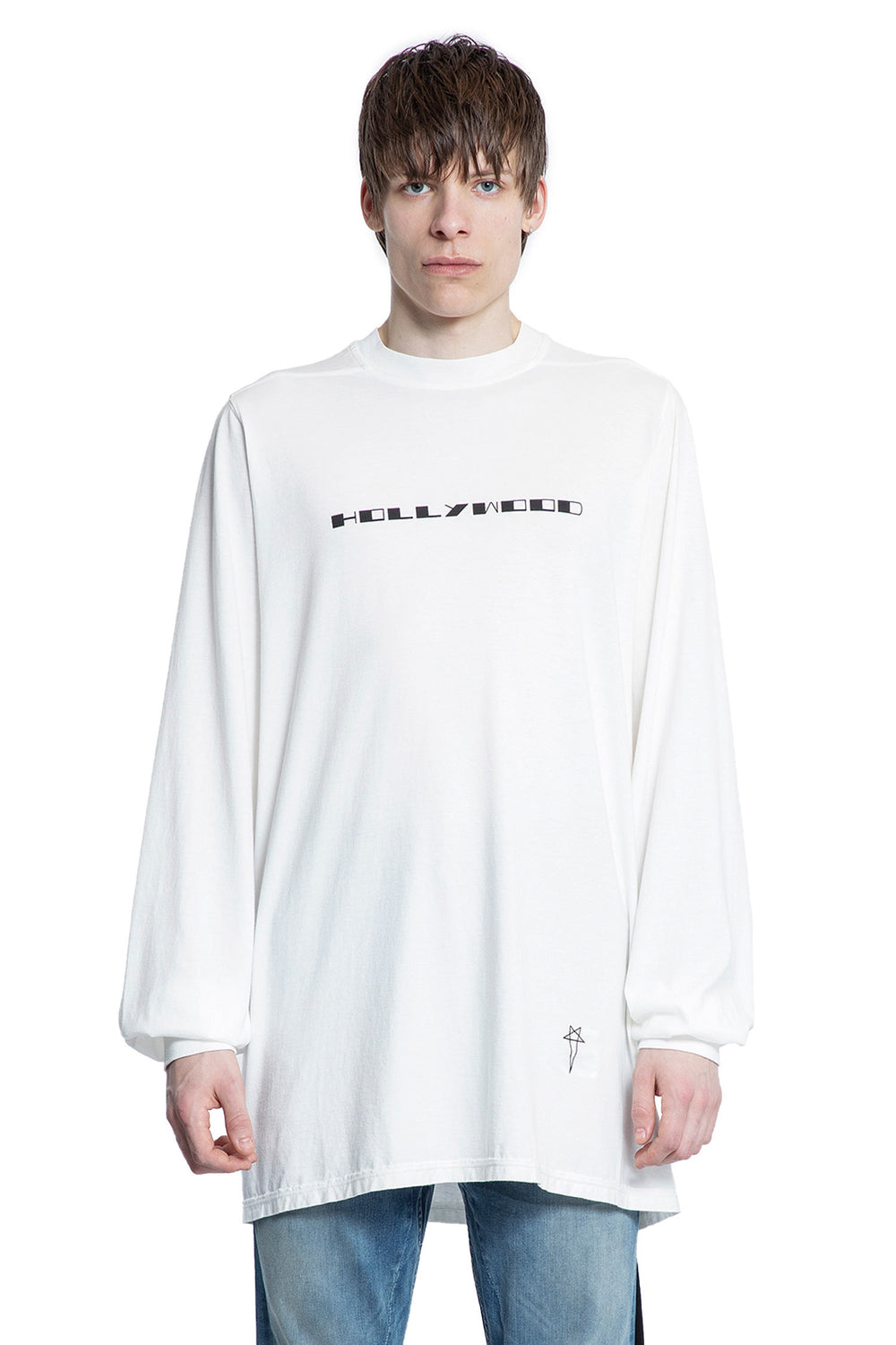 RICK OWENS DRKSHDW MAN WHITE T-SHIRTS & TANK TOPS