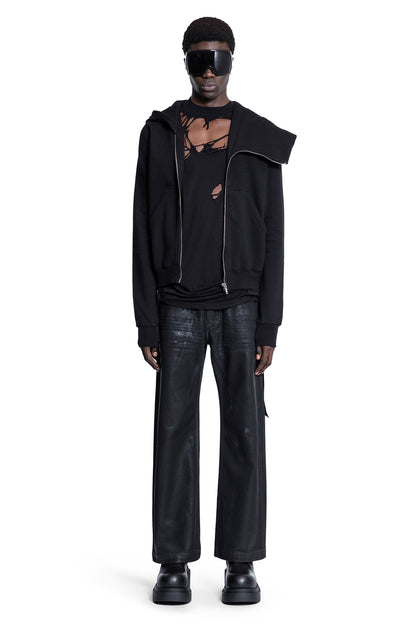 RICK OWENS DRKSHDW MAN BLACK SWEATSHIRTS