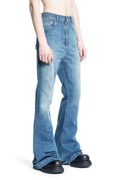 RICK OWENS DRKSHDW MAN BLUE JEANS