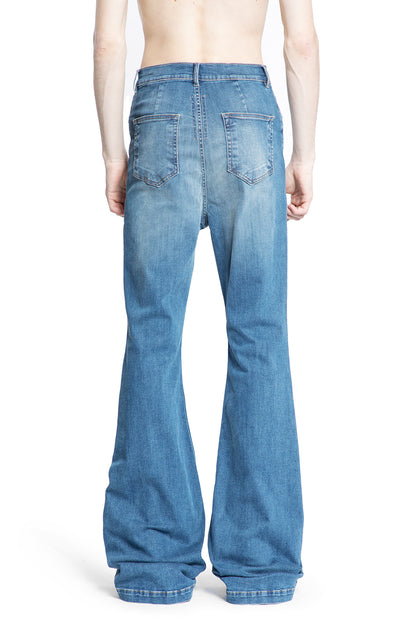 RICK OWENS DRKSHDW MAN BLUE JEANS