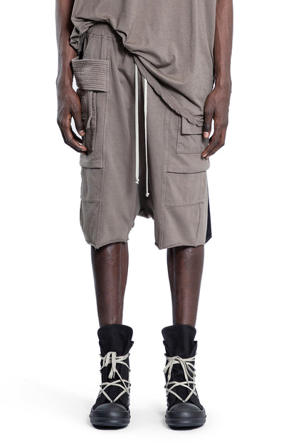 RICK OWENS DRKSHDW MAN GREY SHORTS & SKIRTS