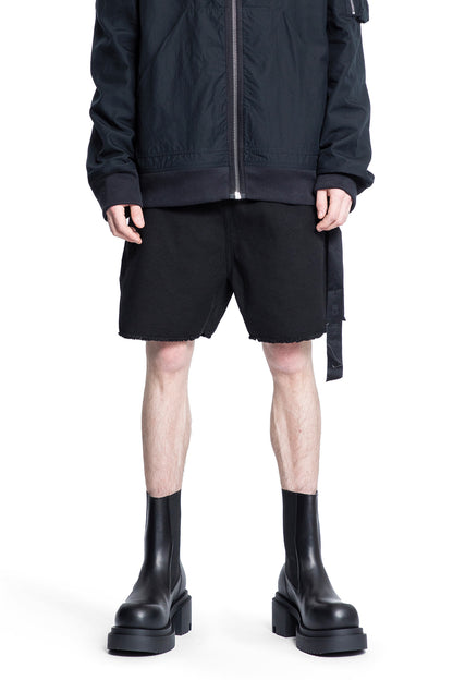 RICK OWENS DRKSHDW MAN BLACK SHORTS & SKIRTS