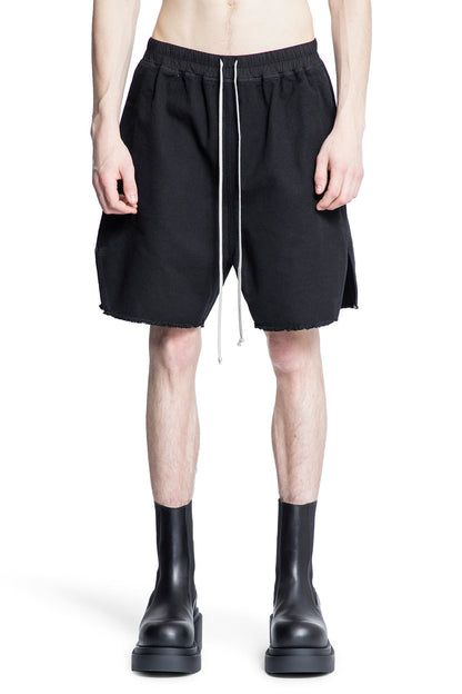 RICK OWENS DRKSHDW MAN BLACK SHORTS & SKIRTS