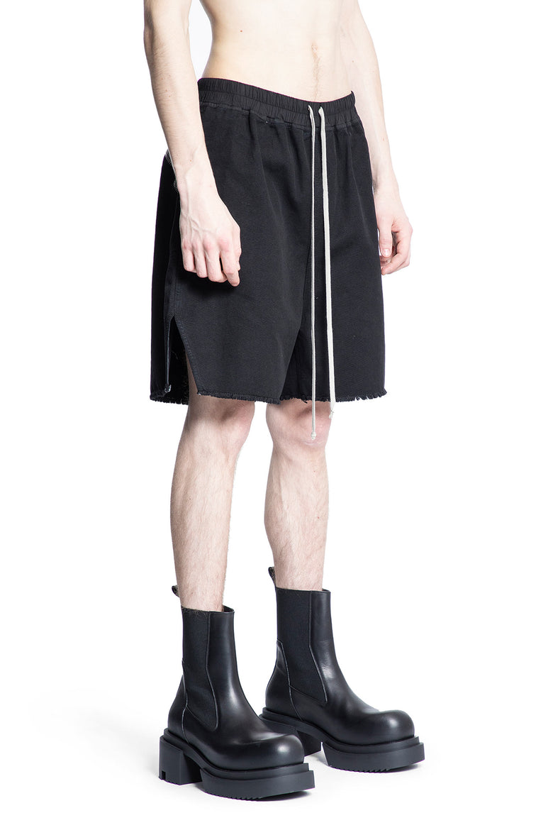 RICK OWENS DRKSHDW MAN BLACK SHORTS & SKIRTS