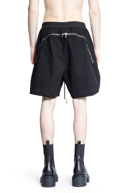 RICK OWENS DRKSHDW MAN BLACK SHORTS & SKIRTS