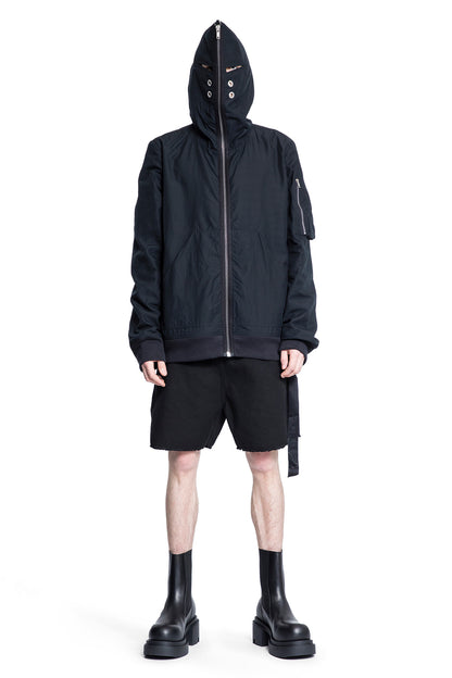 RICK OWENS DRKSHDW MAN BLACK SHORTS & SKIRTS