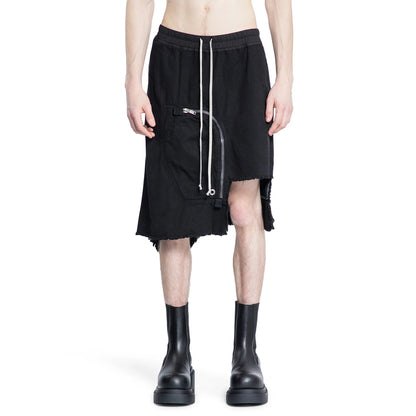 RICK OWENS DRKSHDW MAN BLACK SHORTS & SKIRTS - Antonioli.eu