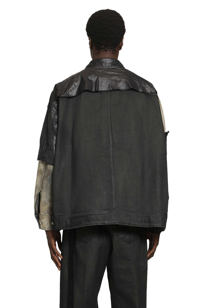 RICK OWENS DRKSHDW Jumbo Worker Patchwork Jacket man