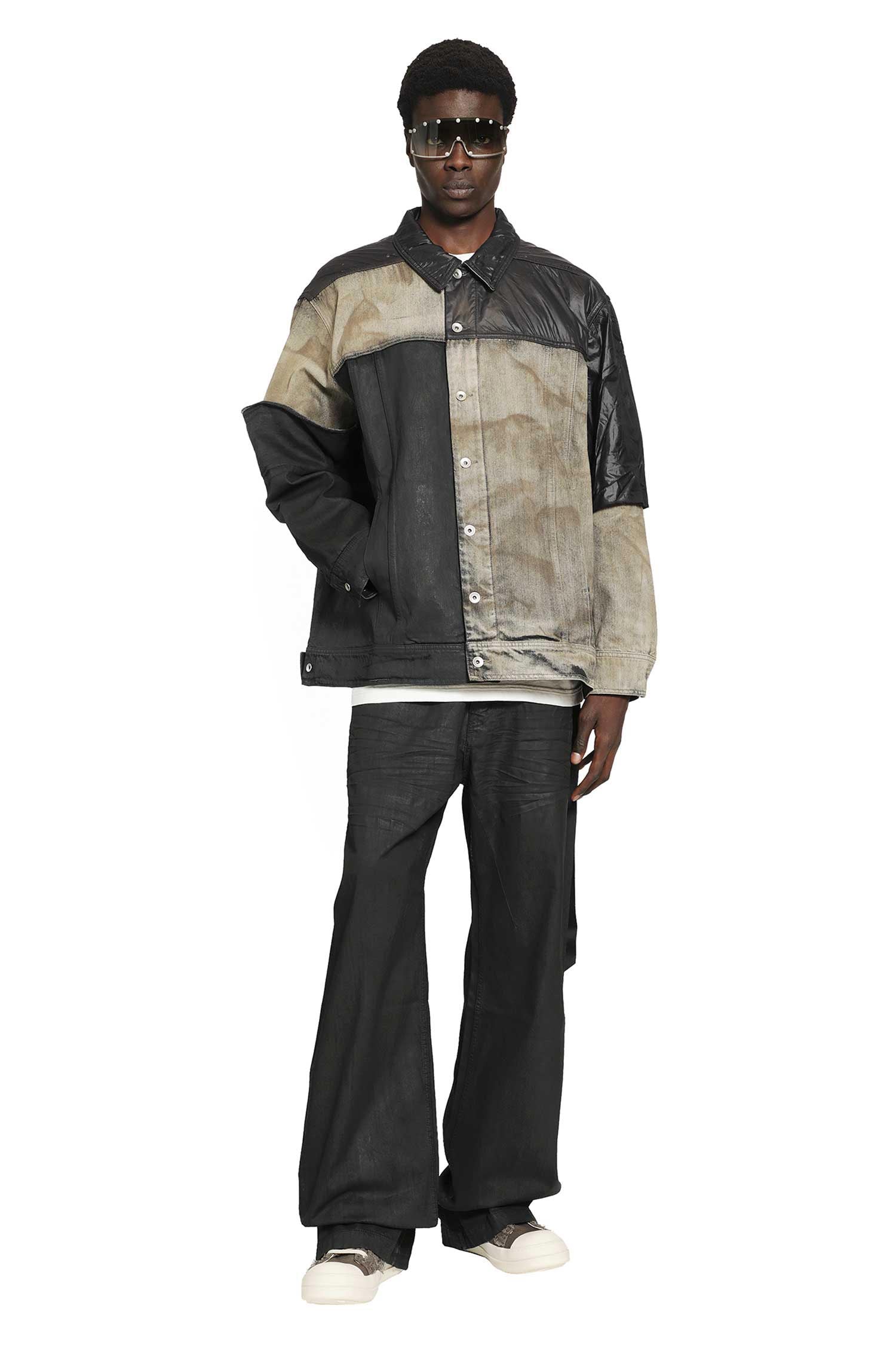 RICK OWENS DRKSHDW Jumbo Worker Patchwork Jacket man