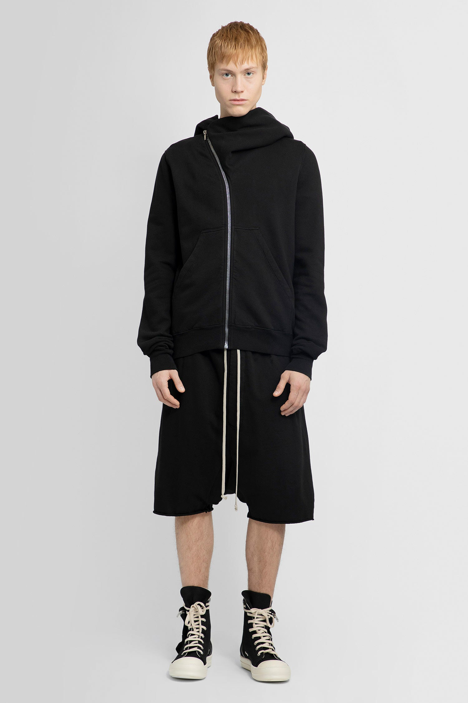 RICK OWENS RICK OWENS WOMAN BLACK SHORTS man