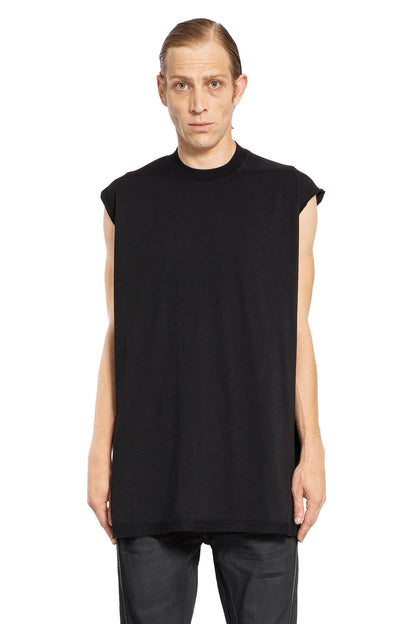 RICK OWENS DRKSHDW MAN BLACK T-SHIRTS & TANK TOPS