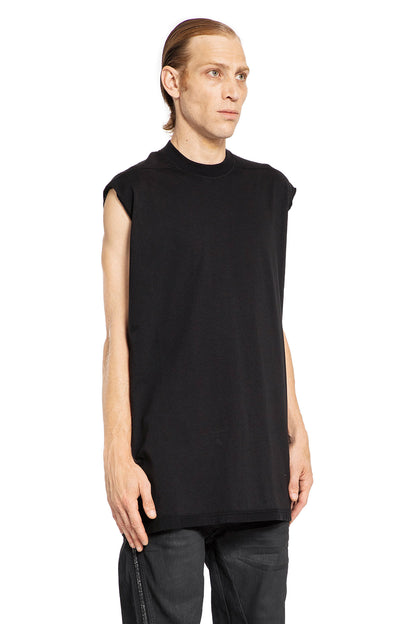 RICK OWENS DRKSHDW MAN BLACK T-SHIRTS & TANK TOPS