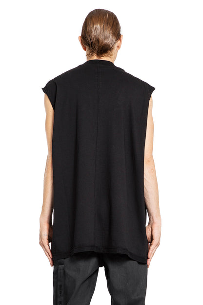 RICK OWENS DRKSHDW MAN BLACK T-SHIRTS & TANK TOPS