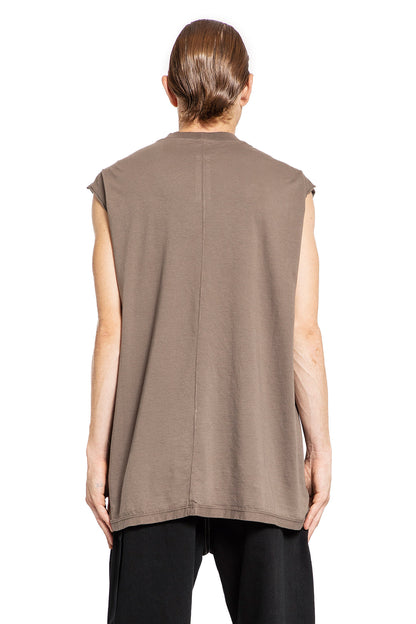 RICK OWENS DRKSHDW MAN GREY T-SHIRTS & TANK TOPS