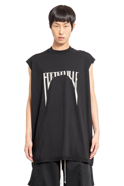 Antonioli RICK OWENS DRKSHDW MAN BLACK T-SHIRTS & TANK TOPS