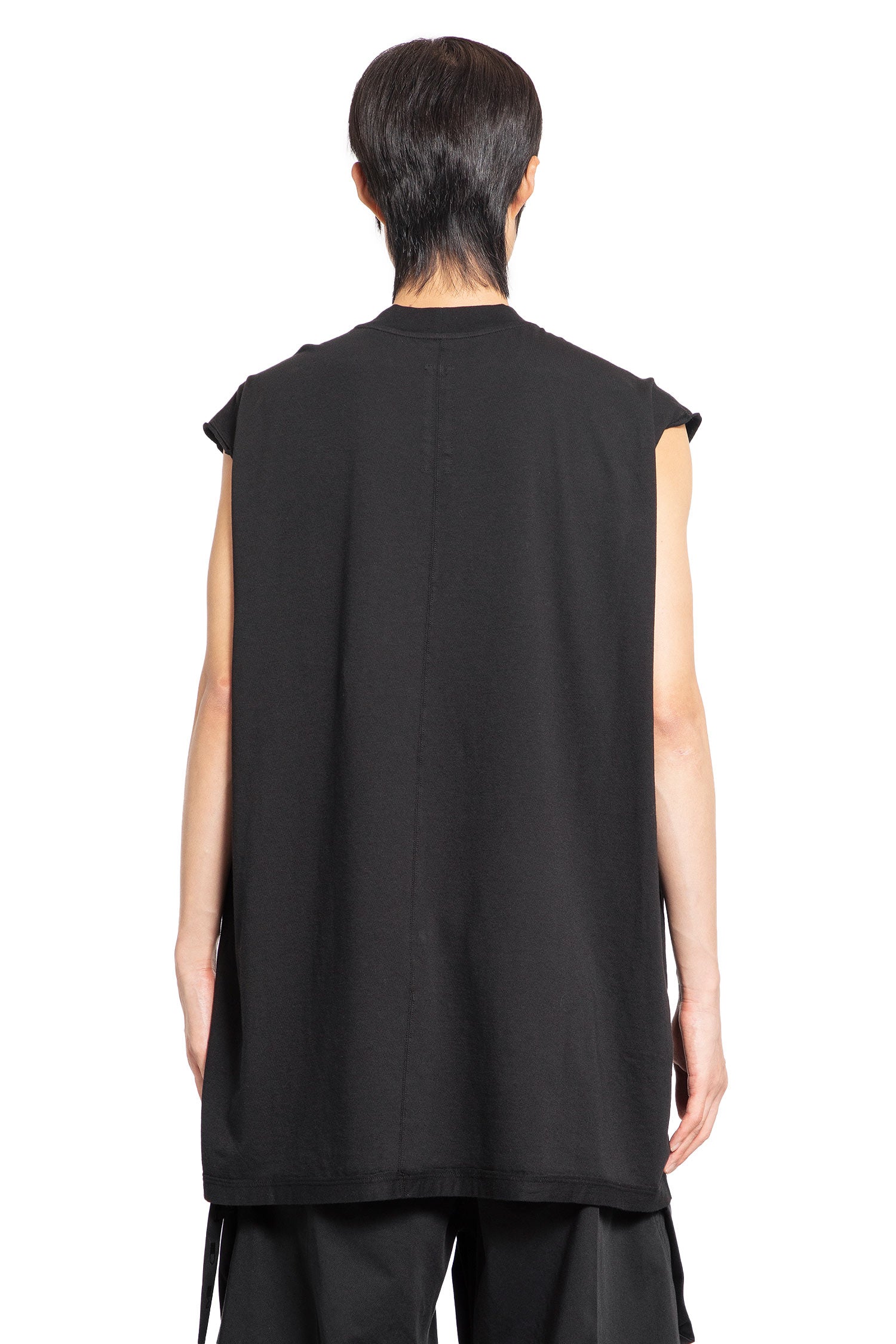 RICK OWENS DRKSHDW MAN BLACK T-SHIRTS & TANK TOPS