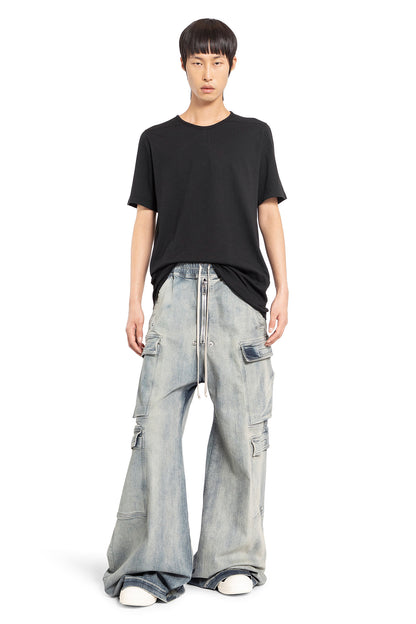 RICK OWENS DRKSHDW MAN BLACK T-SHIRTS & TANK TOPS