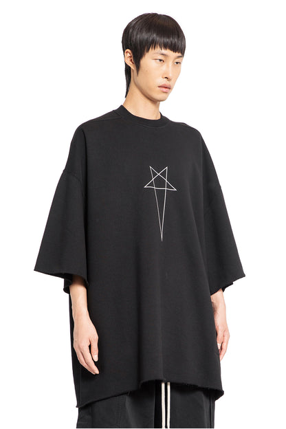 RICK OWENS DRKSHDW MAN BLACK T-SHIRTS & TANK TOPS