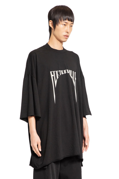 RICK OWENS DRKSHDW MAN BLACK T-SHIRTS & TANK TOPS