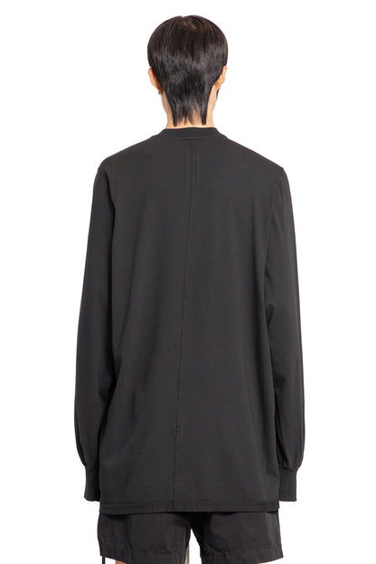 RICK OWENS DRKSHDW MAN BLACK T-SHIRTS & TANK TOPS