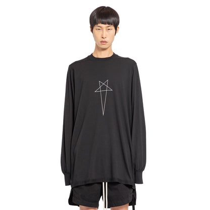 RICK OWENS DRKSHDW MAN BLACK T-SHIRTS & TANK TOPS