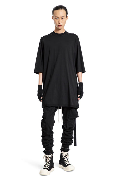 RICK OWENS DRKSHDW MAN BLACK T-SHIRTS & TANK TOPS