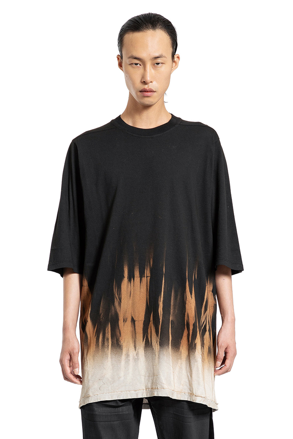 RICK OWENS DRKSHDW MAN BLACK T-SHIRTS & TANK TOPS