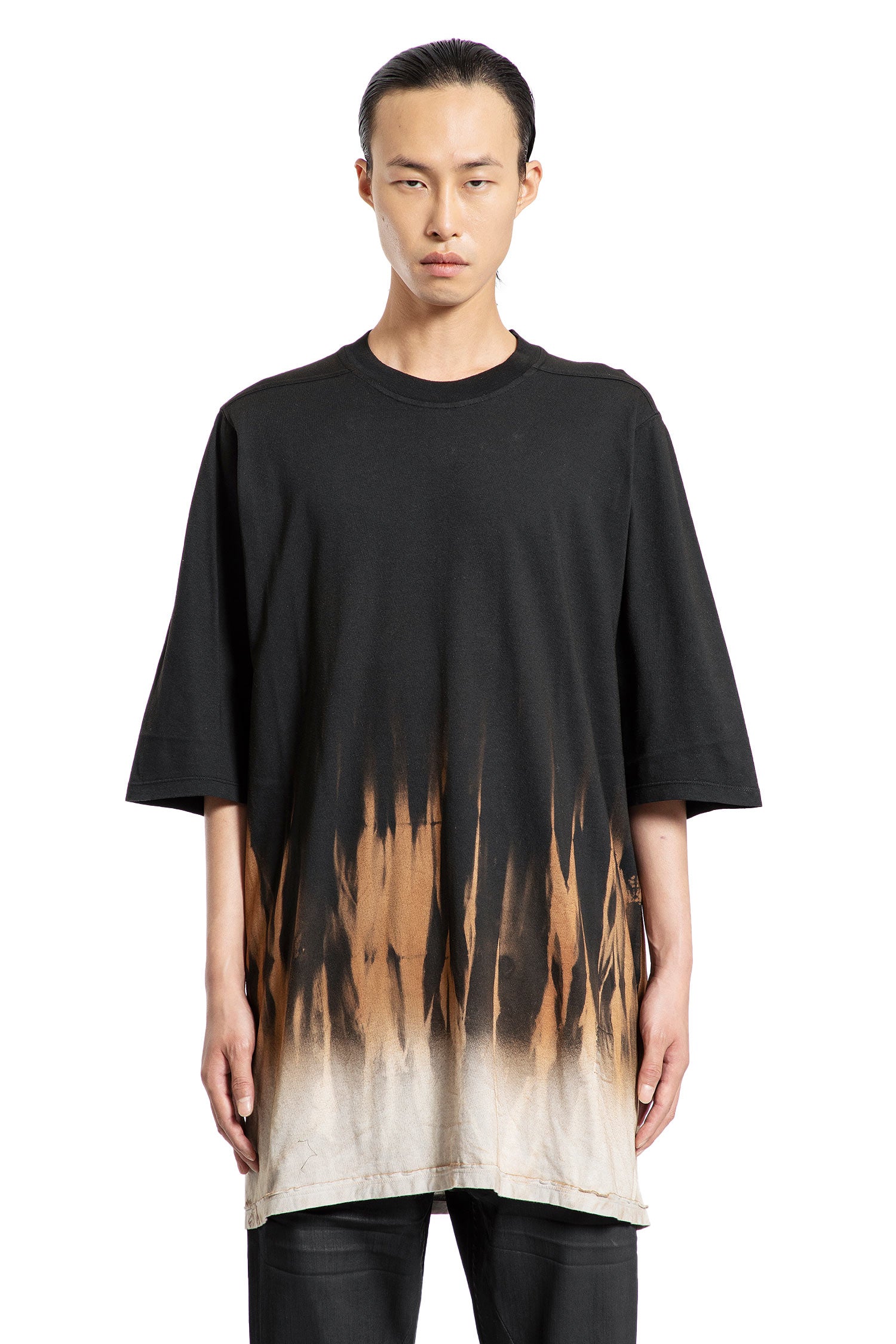 RICK OWENS DRKSHDW MAN BLACK T-SHIRTS & TANK TOPS