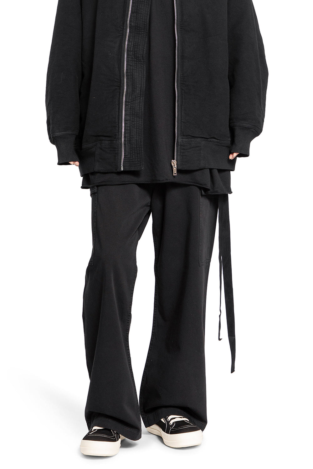 RICK OWENS DRKSHDW MAN BLACK TROUSERS