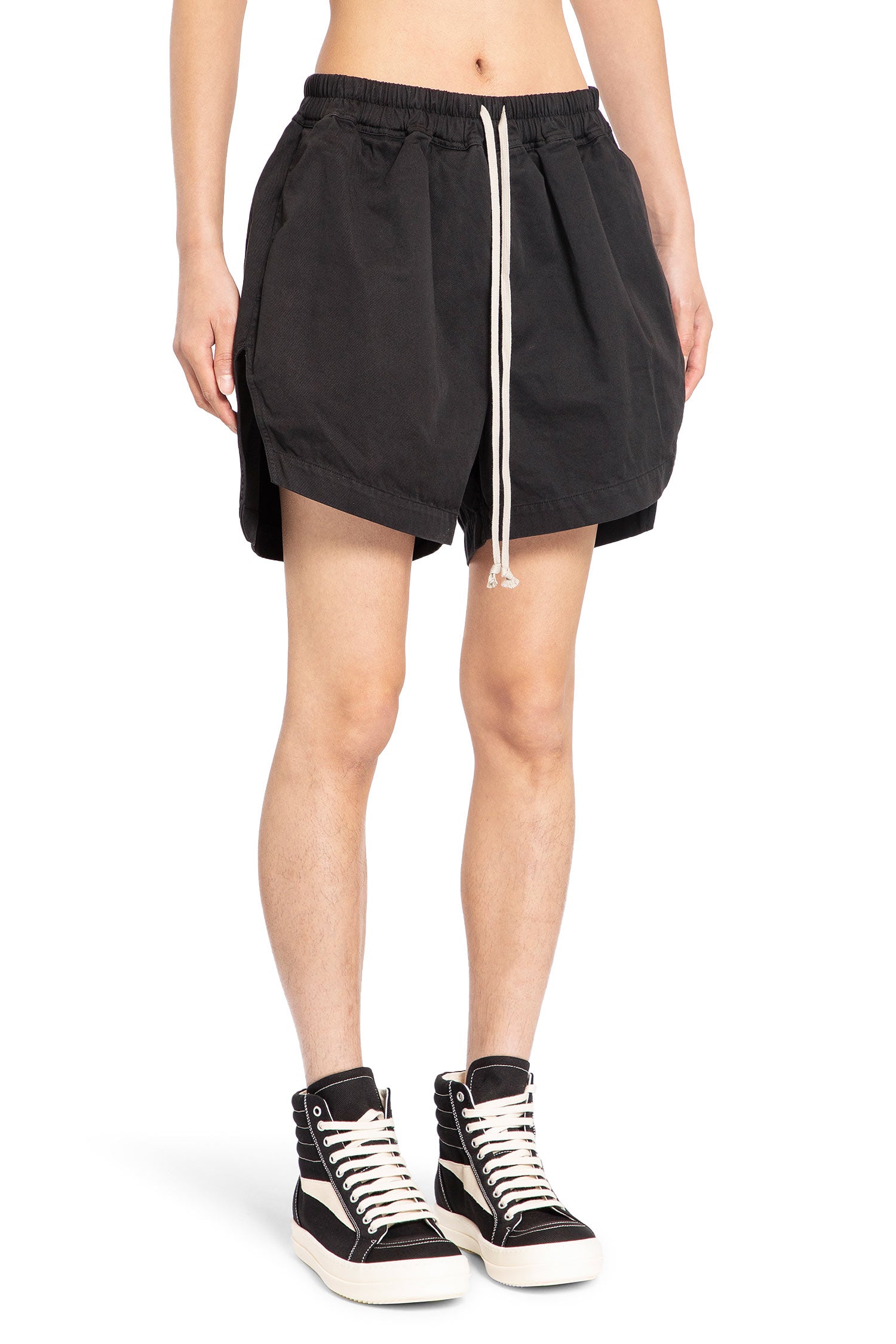 RICK OWENS DRKSHDW MAN BLACK SHORTS