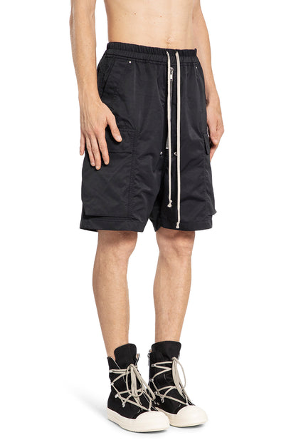 RICK OWENS DRKSHDW MAN BLACK SHORTS & SKIRTS