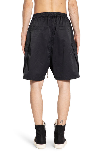 RICK OWENS DRKSHDW MAN BLACK SHORTS & SKIRTS