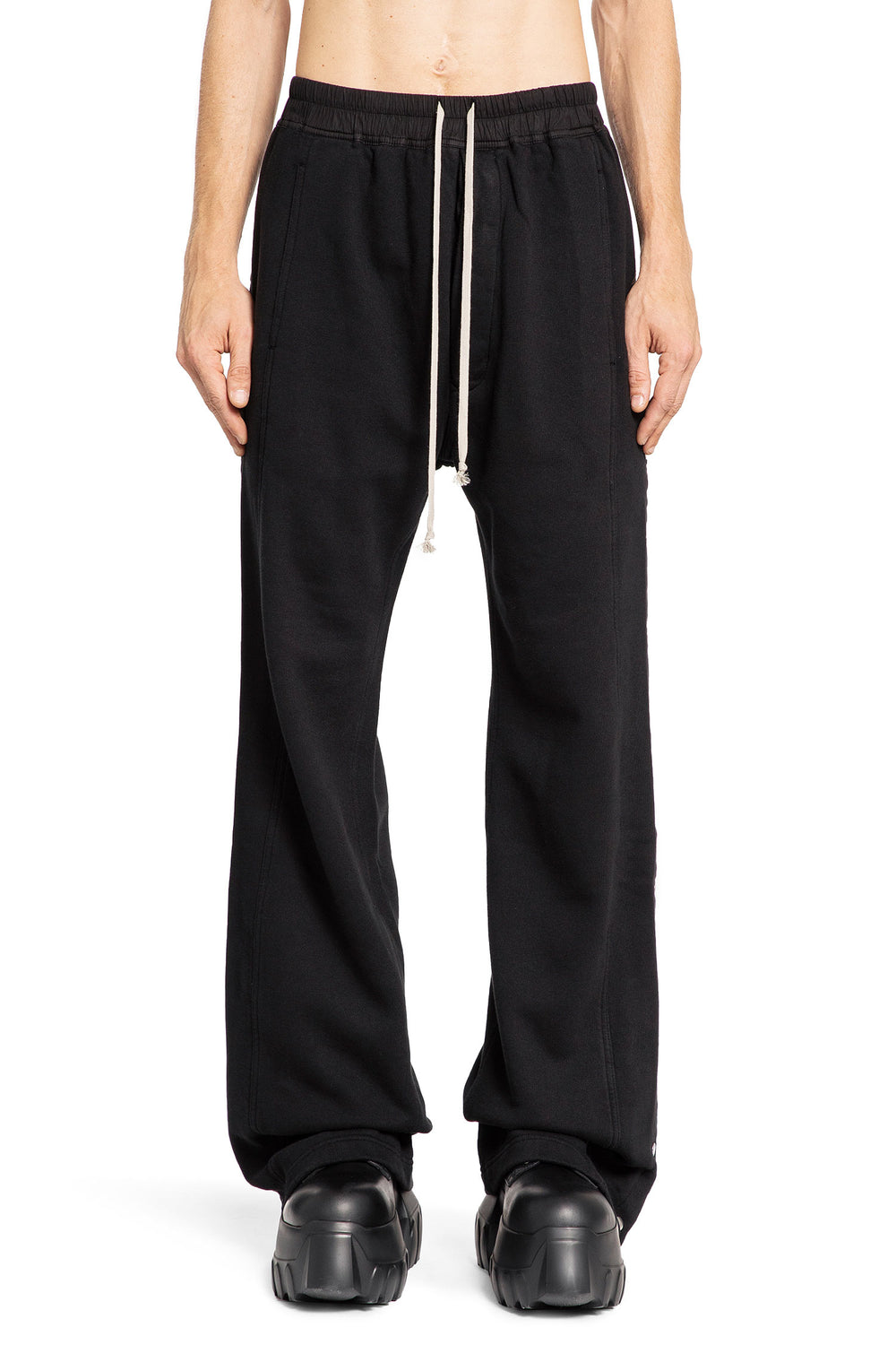 RICK OWENS DRKSHDW MAN BLACK TROUSERS