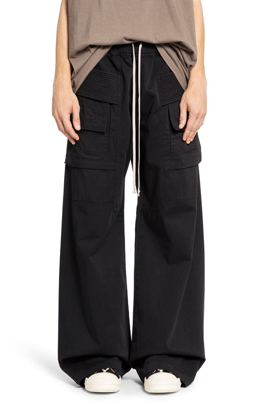 RICK OWENS DRKSHDW MAN BLACK TROUSERS