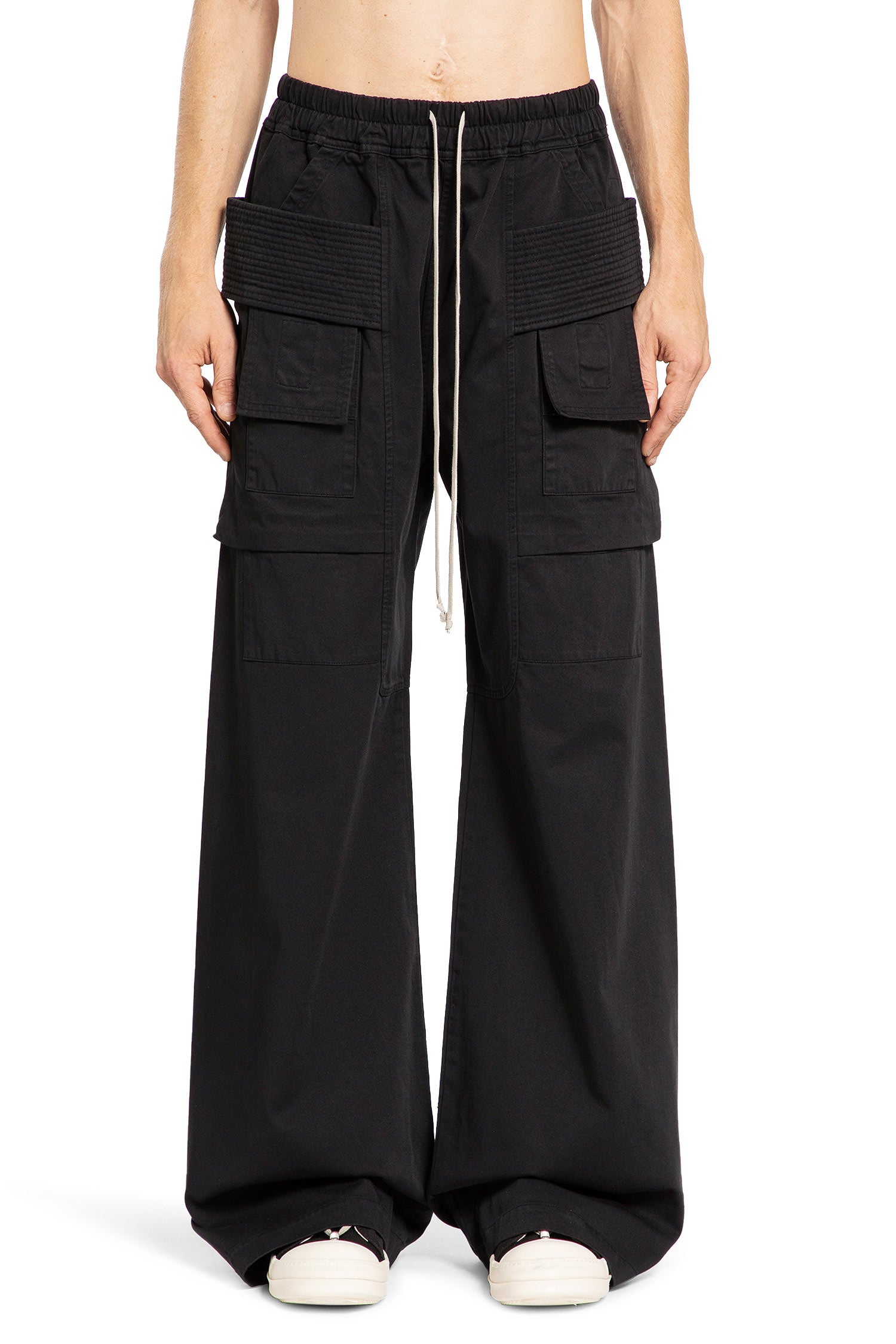 RICK OWENS DRKSHDW MAN BLACK TROUSERS