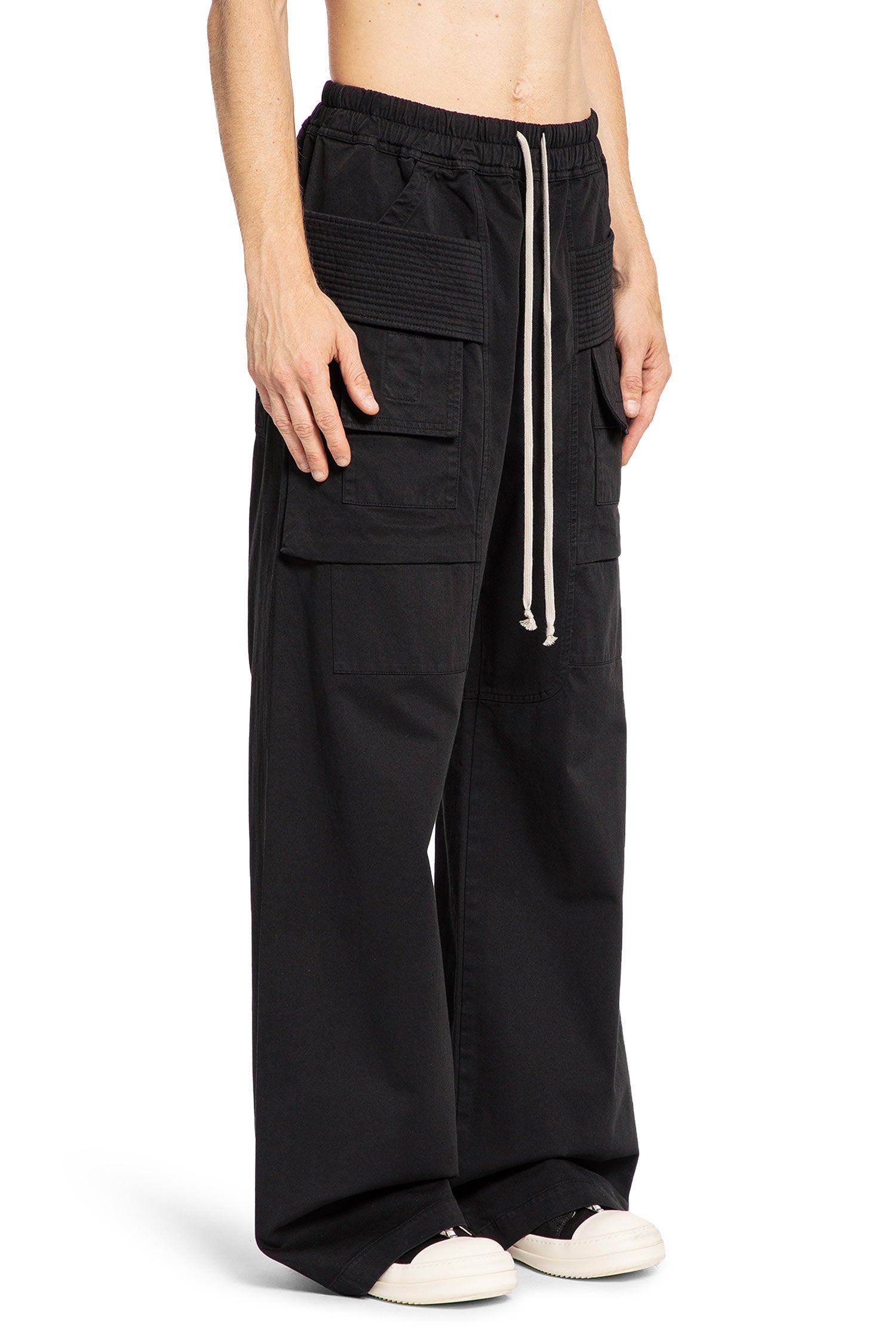 RICK OWENS DRKSHDW MAN BLACK TROUSERS