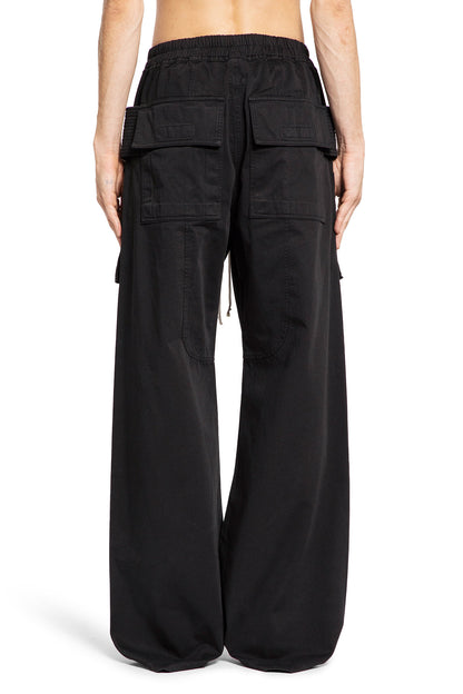 RICK OWENS DRKSHDW MAN BLACK TROUSERS