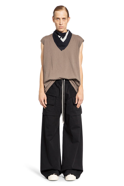 RICK OWENS DRKSHDW MAN BLACK TROUSERS