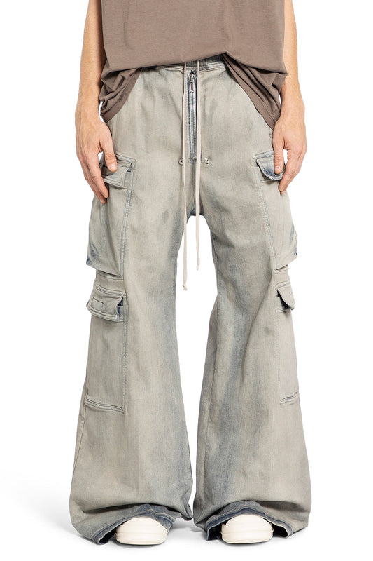 RICK OWENS DRKSHDW MAN BLUE TROUSERS