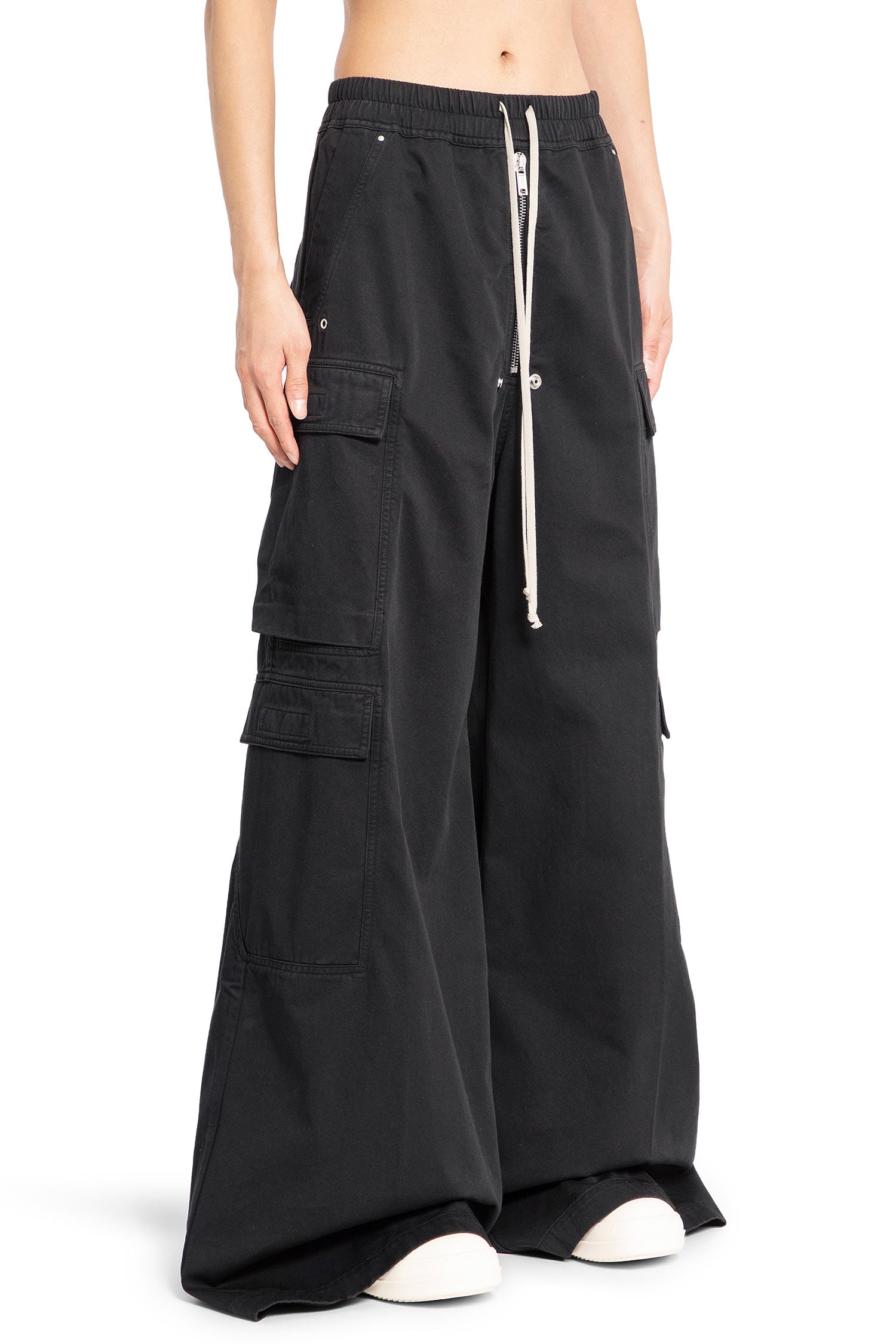 RICK OWENS DRKSHDW MAN BLACK TROUSERS