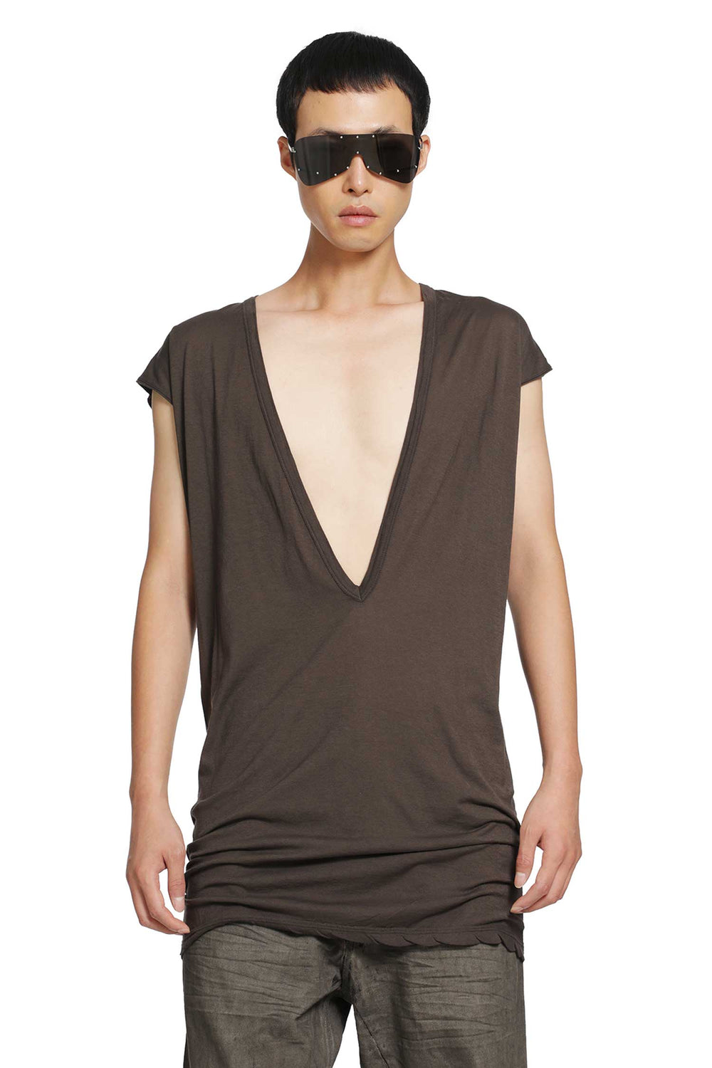 RICK OWENS DRKSHDW Tower Dylan T in Cotton Gauze Jersey man