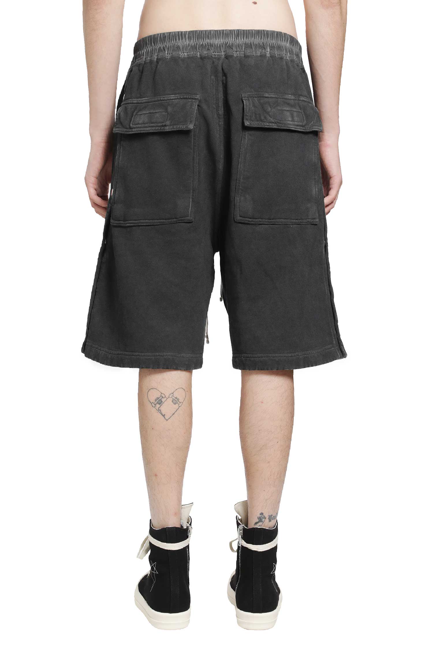 RICK OWENS DRKSHDW Tower Wide Pusher Shorts man