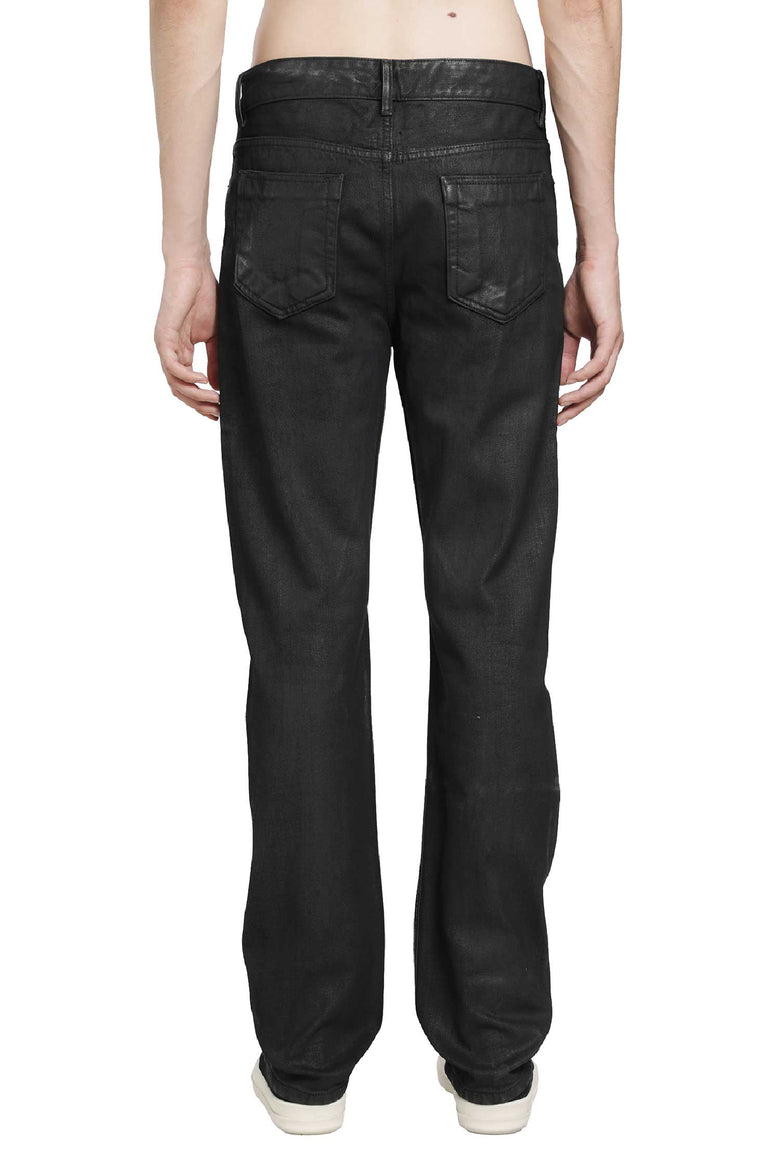 RICK OWENS DRKSHDW Tower Fog Cut in Wax Denim man