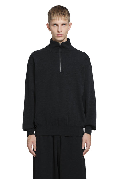 Wool Half-Zip Knit Sweater