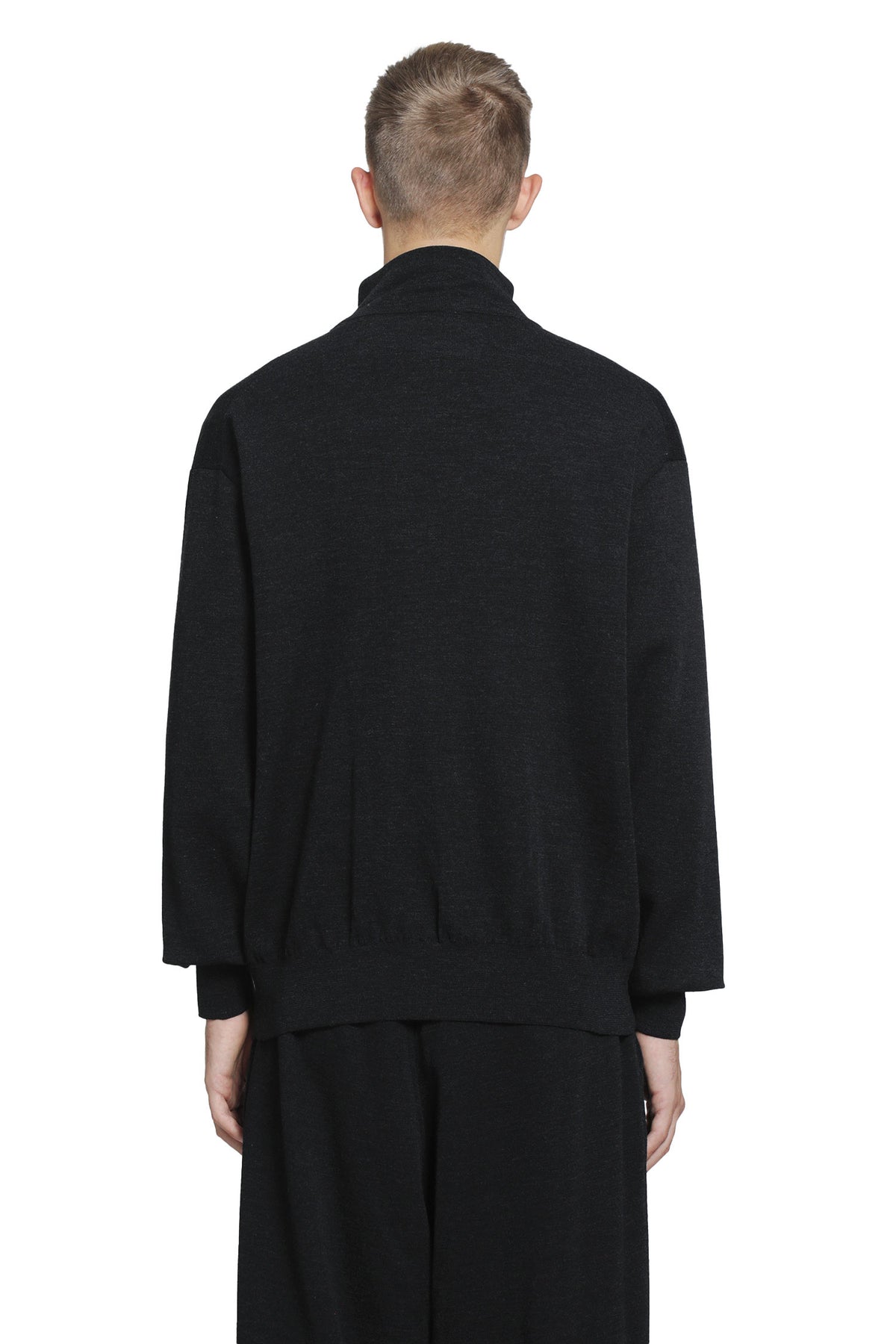 Wool Half-Zip Knit Sweater